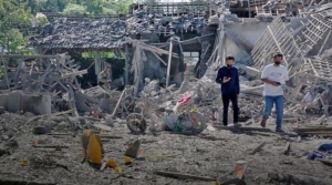 Penampakan rumah yang terkena ledakan