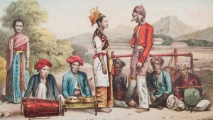 Lukisan Lenong dan Topeng Betawi